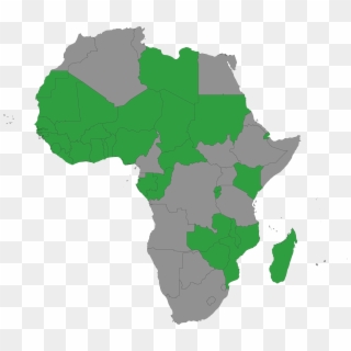 Formed By African Union Member States To Harness Innovative - Africa Map In Black And White, HD Png Download