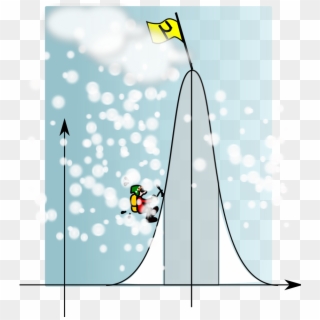 Climbing The Gaussian Mountain Png Clip Arts For Web - Steep Mountain Clipart, Transparent Png