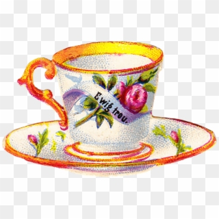 Belle Epoque Tea Cup No - Vintage Tea Cup Scrap, HD Png Download