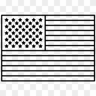Us Flag Icon White, HD Png Download