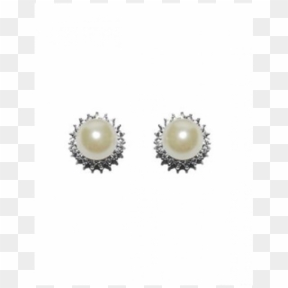 Mildred Pearl And Crystal Classic Stud Earring - Earrings, HD Png Download
