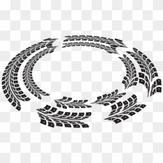 Tire Tracks Png Landscaping - Circle, Transparent Png