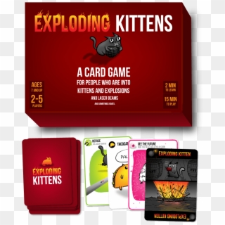 Image Of Exploding Kittens Card Game - Exploding Kittens No Of Cards, HD Png Download