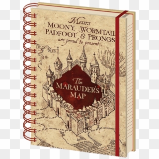 Stationery - Harry Potter Marauders Map Notebook, HD Png Download