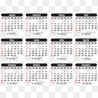 Grade Calendário 2018 Preto - 2018 Calendar Egypt With Holidays, HD Png Download