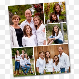 Portrait 5 Photo Collage - Family, HD Png Download