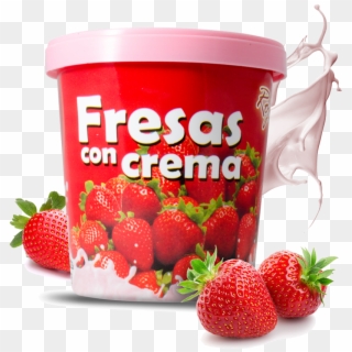 Fresas Con Crema Png, Transparent Png