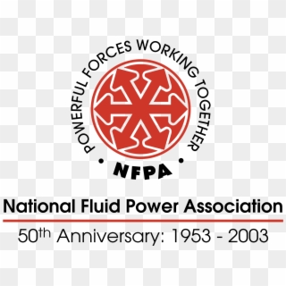 Nfpa 50th Anniversary Logo Png Transparent - National Fluid Power Association, Png Download