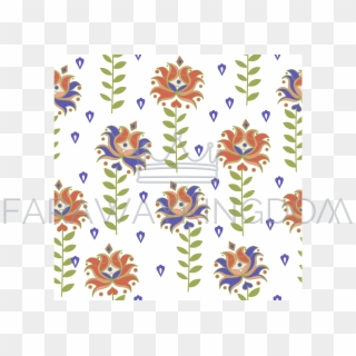 White Flowers Oriental Vector Illustration Seamless - Татарский Орнамент Png, Transparent Png