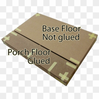 Glue, Tape, And Weight Only The Porch Floor To The - Plywood, HD Png Download