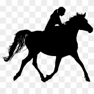 Download Free Illustration Of Horse, Riding, Silhouette, - Paard Png, Transparent Png