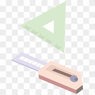 5d Utility Knife Office Stationery Png And Vector Image - Triangle, Transparent Png