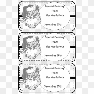These Are Tags That You Can Use For Your Santa Claus - Christmas, HD Png Download