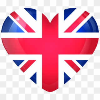 View Full Size - United Kingdom Flag Heart Png, Transparent Png