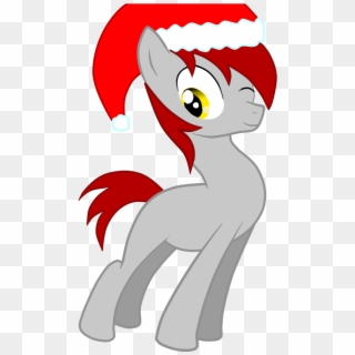 Krust78, Christmas, Hat, Oc, Oc Only, One Eye Closed, - Cartoon, HD Png Download