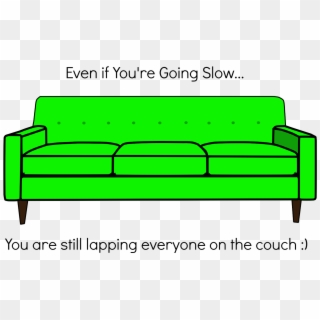 Try And Substitute Couch Potato Time For A Walk At - Couch Clipart With Transparent Background, HD Png Download