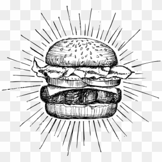 Your Message - Burger Drawing, HD Png Download
