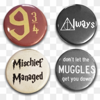 Hp Button Pins - Badge, HD Png Download