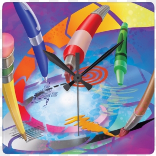 Imagination Clock - Painting, HD Png Download