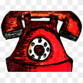 Drawn Telephone Phone Icon - Icon, HD Png Download