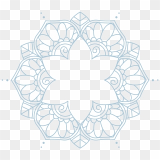 Blue Mandala Transparent - Floral Design, HD Png Download