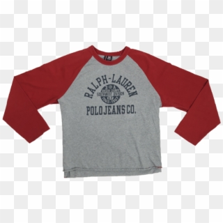 Ralph Lauren Polo Jeans Raglan Longsleeve T Shirt - Long-sleeved T-shirt, HD Png Download