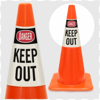 Danger Keep Out Cone Collar - Collar, HD Png Download