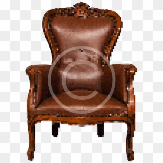 Vintage Leather Chair - Throne, HD Png Download