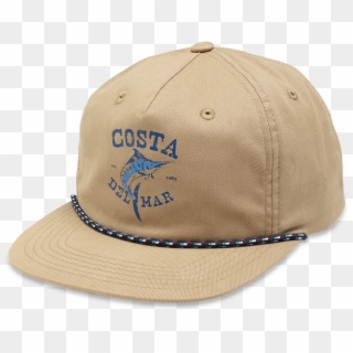 Costa Del Mar Twill Captains Hat In Khaki, Angle - Baseball Cap, HD Png Download