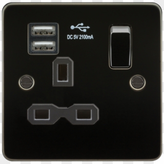 Flat Plate 10a 2g 2 Way Toggle Switch - Gadget, HD Png Download