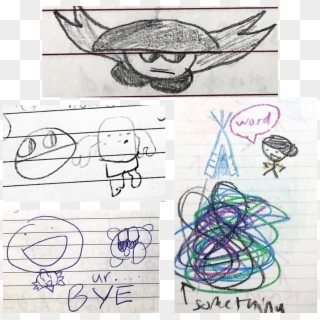 Scribbles 6, 2007 Colored Pencil, Pen, And Graphite - Sketch, HD Png Download