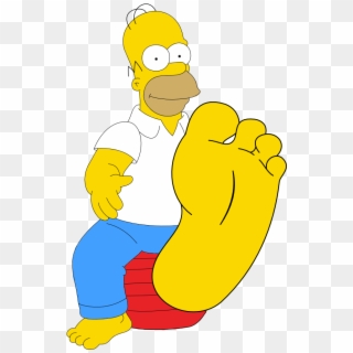 Homer Simpson Shows His Foot By Skippy1989-da3rg0v - Homer Simpson Bare Feet, HD Png Download