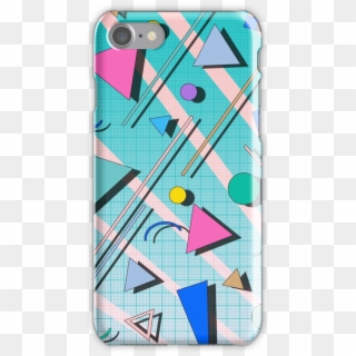 80s Pop Retro Pattern 4 Iphone 7 Snap Case - 1980s, HD Png Download
