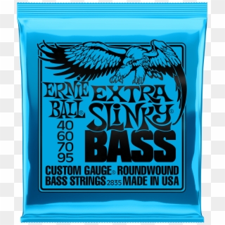 2835 Extra Slinky Nickel Wound Electric Bass Strings - Ernie Ball Strings, HD Png Download