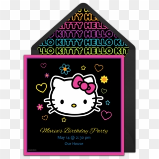 Hello Kitty Tween Online Invitation - Hello Kitty Thank You, HD Png Download