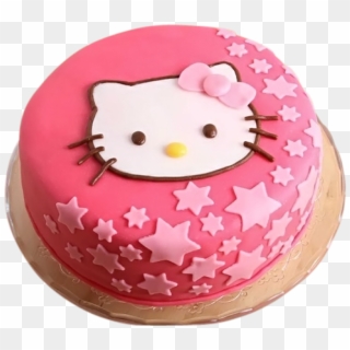 Hello Kitty Cake 3 - Birthday Cake With Name Nandini, HD Png Download