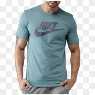 Nike Men Blue Printed As M Nsw Icon Futura T-shirt - 2017 Nike T Shirt For Men, HD Png Download