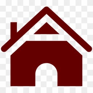 Cabins - Home Red Icon Ico File, HD Png Download