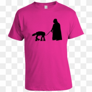 Vader Walking Atat T Shirt - Darth Vader Silhouette, HD Png Download