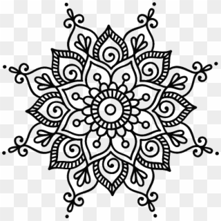 Cricut Ideas, Mandala, Dots, The Dot, Mandalas, Coloring - Simple Mandala Flower Designs, HD Png Download