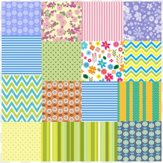 Floral And Abstract Pattern Backgrounds Vector - Quilt Clip Art, HD Png Download