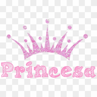 #princesa #coroa #rosa #rabisco #gliter @lucianoballack, HD Png Download