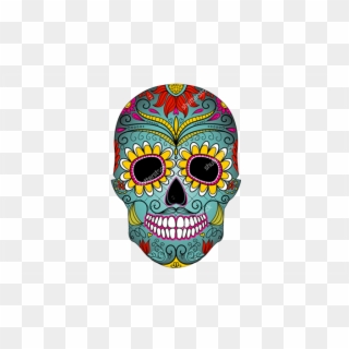Like The Halloween Happenings You're Probably Used - Day Of The Dead Skull Colour, HD Png Download