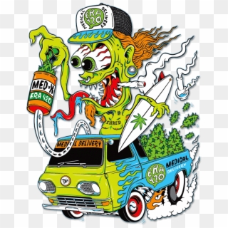 Company/band Collabs, Branding, & Logo Design On Behance - Rat Fink Car Drawings, HD Png Download