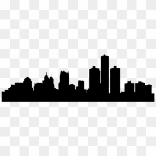 Detroit Skyline Silhouette Transparent, HD Png Download