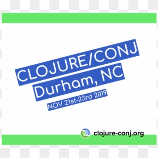 Clojure/conj @clojure Conj - Electric Blue, HD Png Download