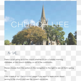 Church Life , Png Download - Spire, Transparent Png