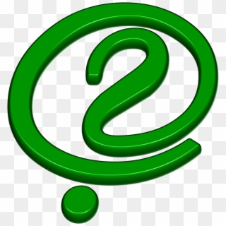 The Question Mark In The Green Circle - Circle, HD Png Download