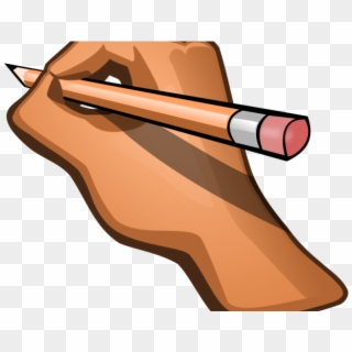 Cartoon Clipart Pencil - Clip Art Hand Writing, HD Png Download