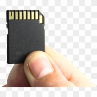 Hand Holding Memory Card Png Image - Memory Card In Hand, Transparent Png